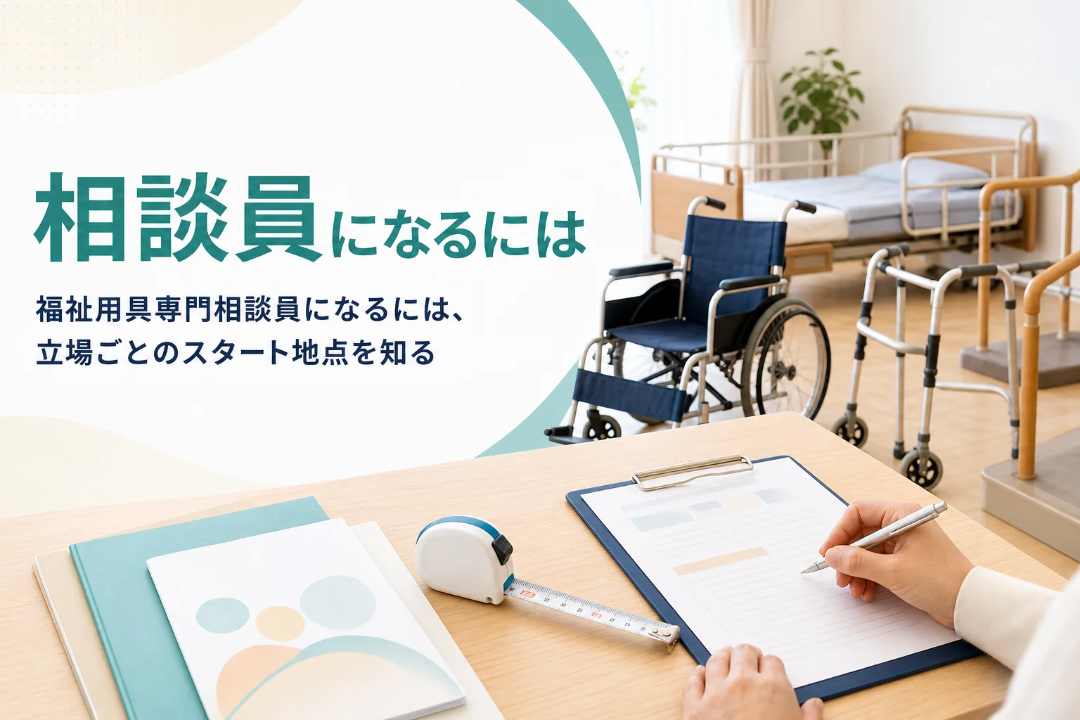 福祉用具専門相談員になるには何が要るか、未経験からの道と準備を解説する記事のアイキャッチ